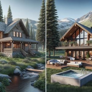 cabane montane moderne