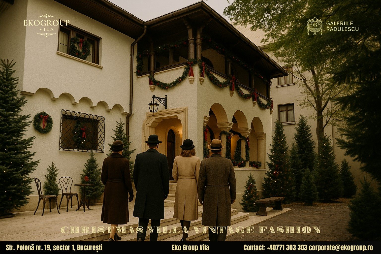 Haine de Crăciun din epoca interbelică, reînviate într-o expoziție unică la Eko Group Vila